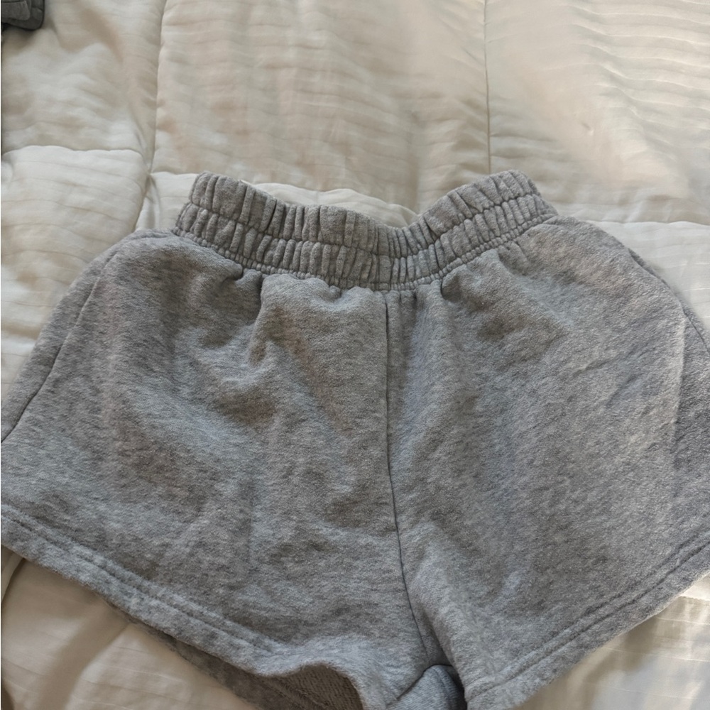 SHEIN Light Gray Kids Shorts
